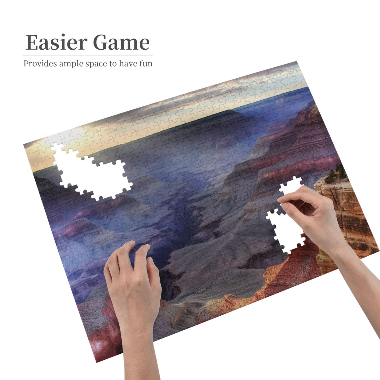 500-Piece Grand Canyon Jigsaw Puzzle for Adults - Personalized Wooden Photo Puzzle with 20.4