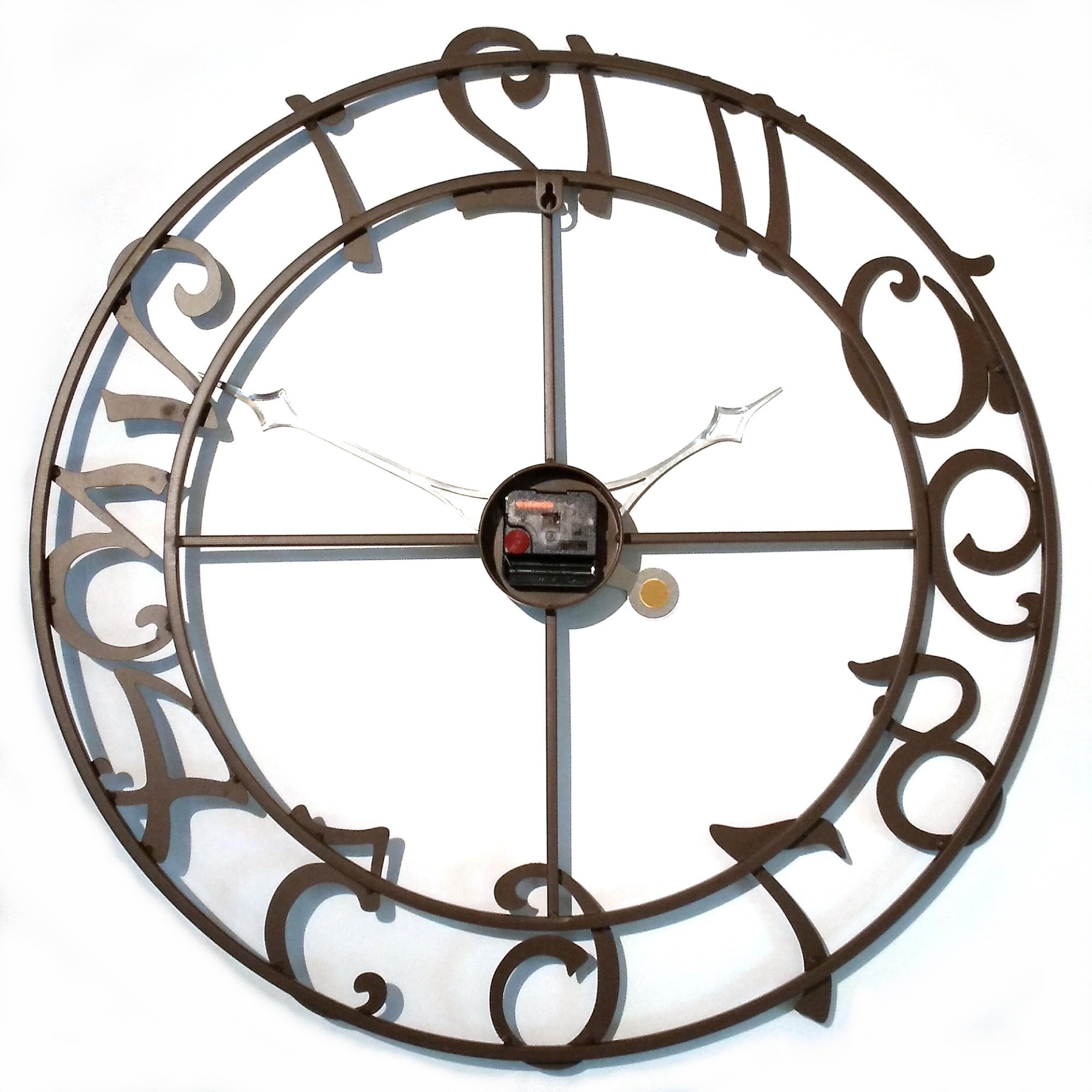 Modern Silent Quartz Wall Clock - Battery Operated Analog Clock for Home, Office & Living Room Decor - Elegant Round Design with Clear Numbers - Perfect for Bedroom, Kitchen & Workspace