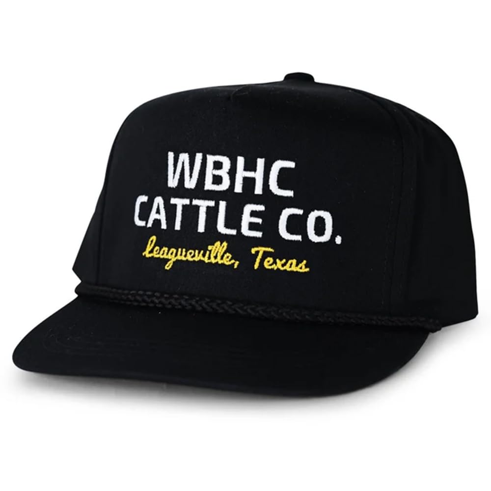 WHISKEY BENT HAT CO. Cattleman Rope Hat - Adjustable Snapback Cowboy Hat for Men & Women - Western Style Rancher Hat - Perfect for Rodeo, Country Music Festivals & Outdoor Adventures
