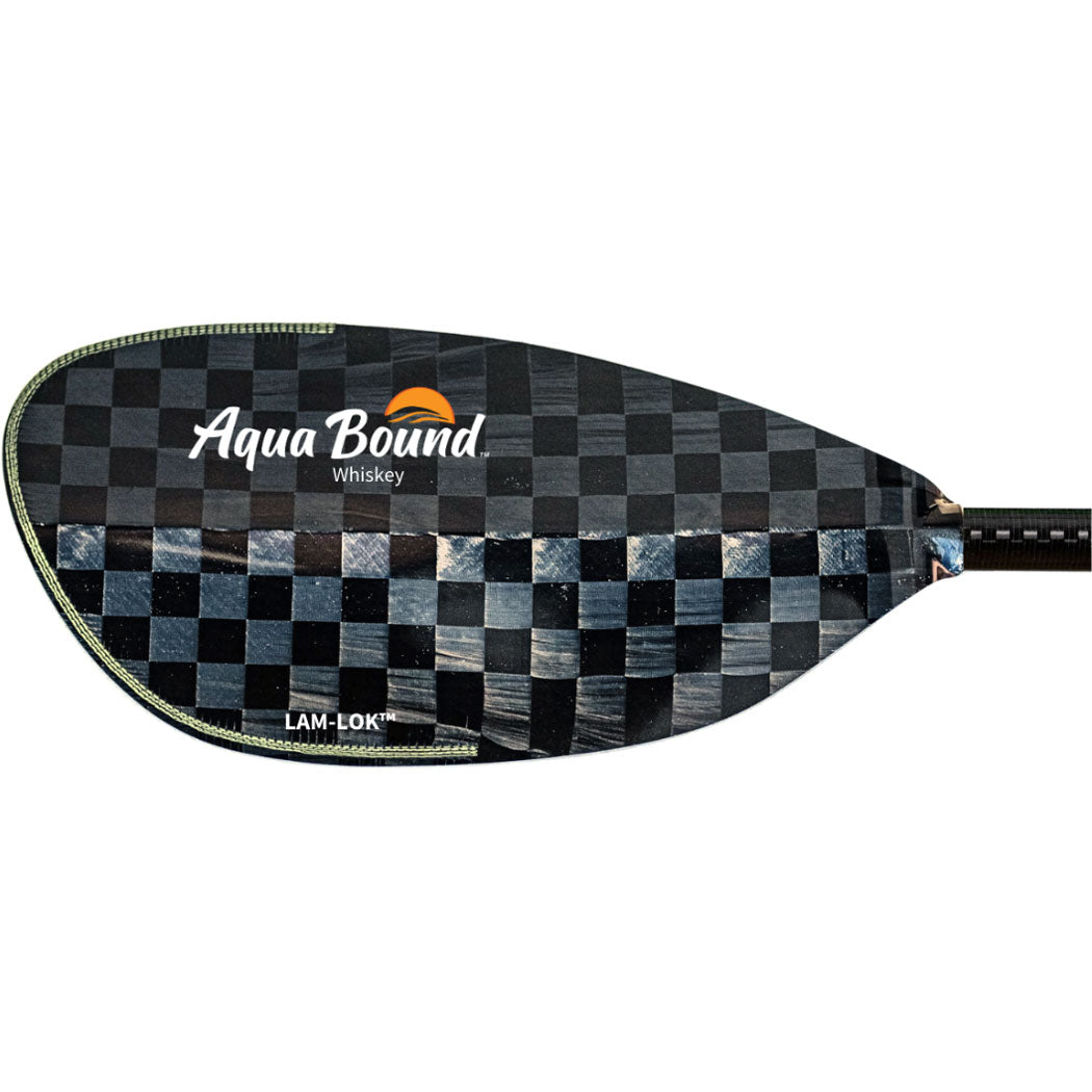 Aqua Bound Whiskey Carbon Straight Shaft Versa Lok 2-Piece Kayak Paddle - Lightweight & Durable for Touring, Fishing & Recreational Kayaking