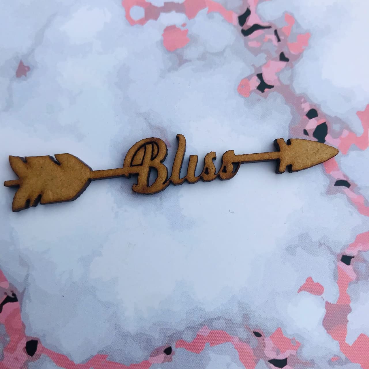 G2g 14-Piece Wooden Love Home Believe Arrow MDF Craft Shapes Set - 3 Inch Scrapbook Embellishments for DIY Cards, Journals & Home Decor
