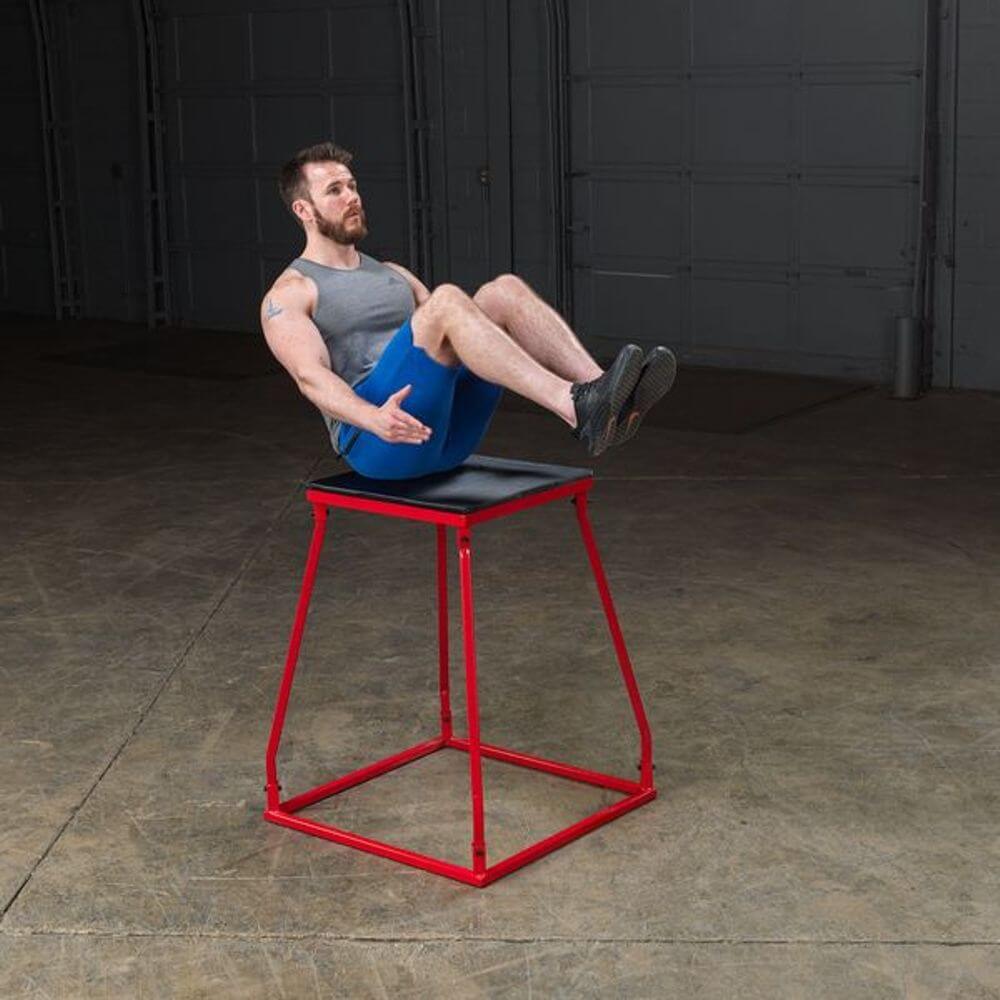 Body Solid Tools BSTPBS Adjustable Plyo Box Set - 3-in-1 Wooden Jump Box for CrossFit, Home Gym & Functional Training - Perfect for Box Jumps, Step Ups & Plyometric Workouts