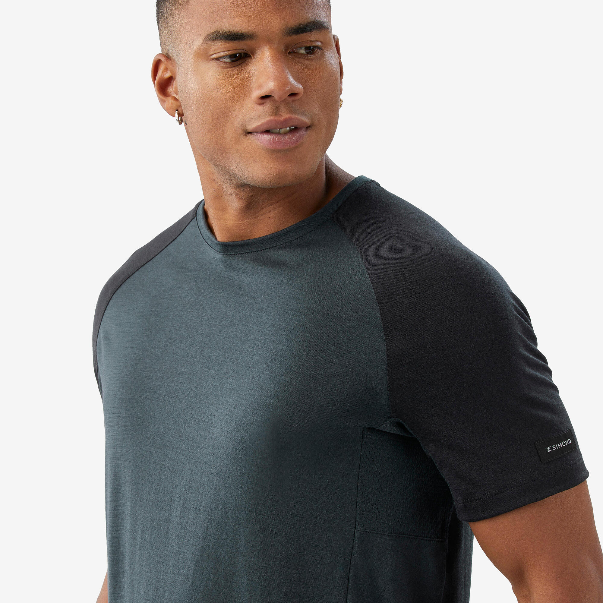 Simond Men’s Merino Wool Short Sleeve T-Shirt - Moisture Wicking & Odor Resistant Base Layer for Hiking, Camping & Outdoor Activities