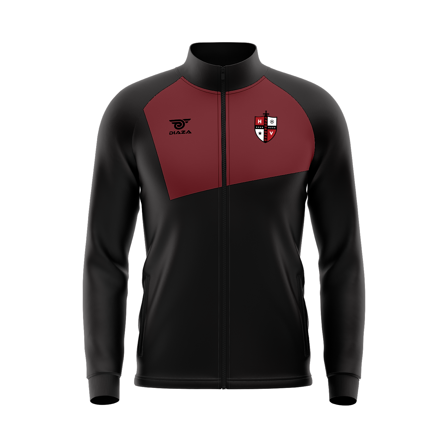 HVC Track Suit Jacket for Men - Lightweight Running Windbreaker with Zipper Pockets - Perfect for Jogging, Gym Workouts & Outdoor Sports