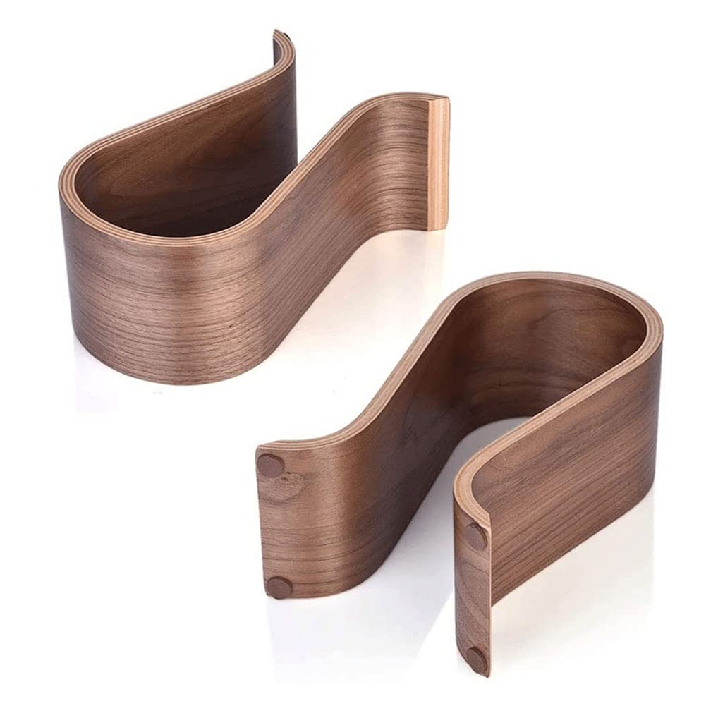 Premium Walnut Wood Gaming Headset Stand - Ergonomic Headphone Holder & Desk Organizer for Gamers, Streamers & Office Use - Perfect for Displaying Headsets, Reducing Clutter & Enhancing Workspace Aesthetics