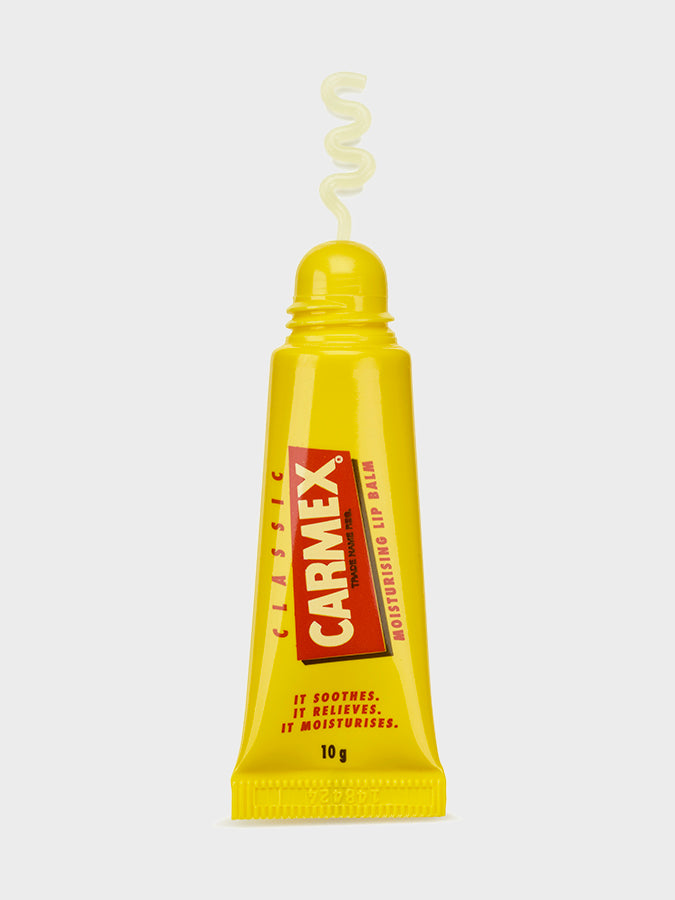 Carmex Classic Lip Balm Tube 10g - Moisturizing & Healing Lip Care for Dry, Chapped Lips - Perfect for Winter, Outdoor Activities & Daily Use