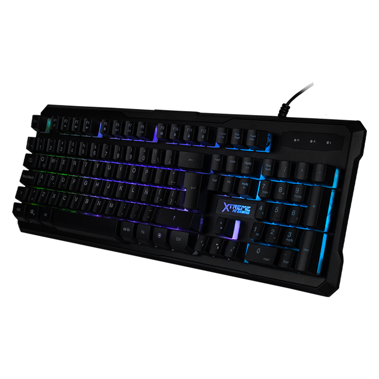 XTREME PC Gaming 2-in-1 Battle Master Keyboard and Mouse Combo - Membrane Keyboard, 3600 DPI RGB Gaming Mouse, USB Black - Perfect for Esports, FPS & MMO Gaming