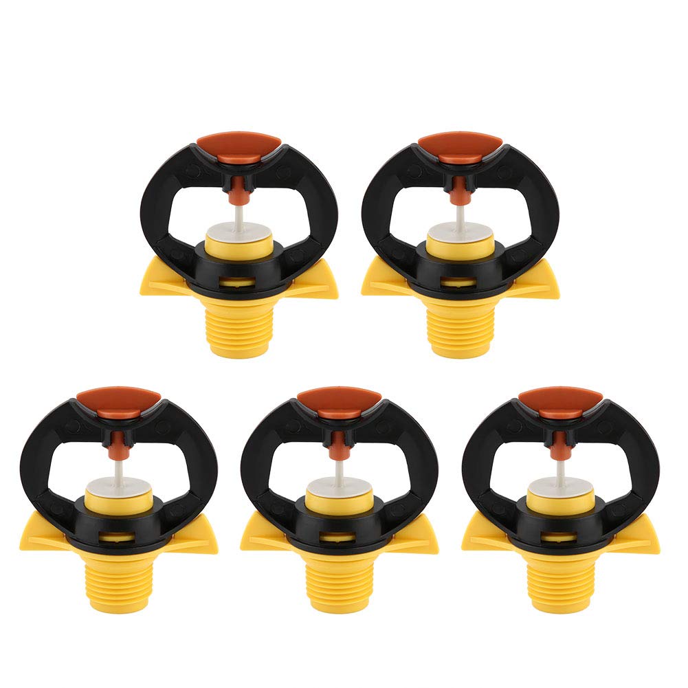Qioniky Garden Water Nozzle - Durable 5Pcs Rotatable Sprayer for Efficient Agriculture Irrigation & Garden Watering
