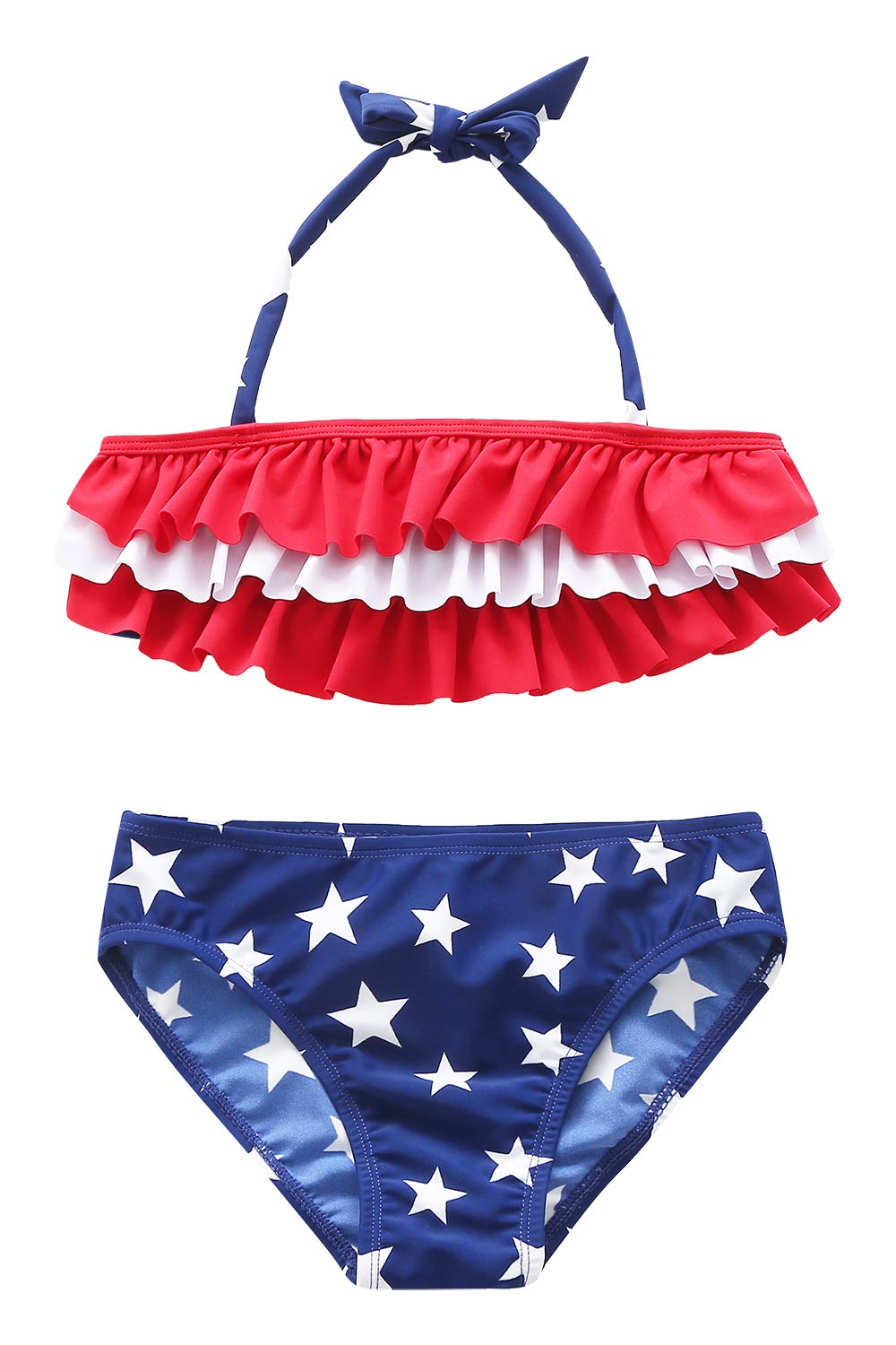 Rainbow Bikini Set for Girls - Adjustable Strap Two Piece Swimsuits | Perfect for Beach, Pool & Summer Vacations