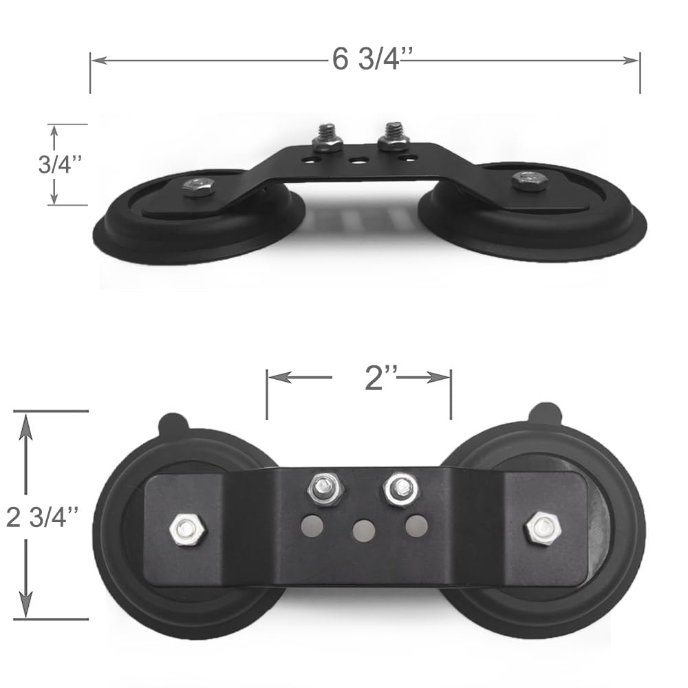 Universal Magnetic Light Bar Base - Heavy Duty LED Work Light Mounting Bracket with Rubber Pad for Off-Road, Emergency & Roof Lights | Perfect for Trucks, Jeeps, ATVs & Work Vehicles
