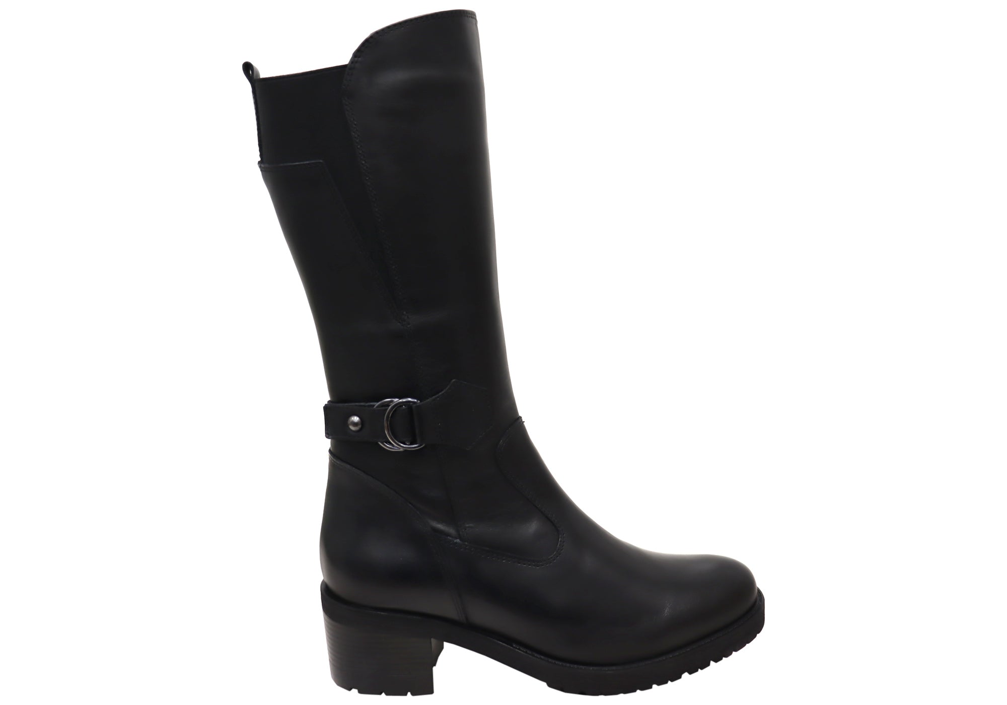 Orizonte Women's Comfortable Leather Mid Calf Boots | European Style Ankle Booties for Walking, Work & Casual Outfits | Perfect for Office, Travel & Winter Fashion