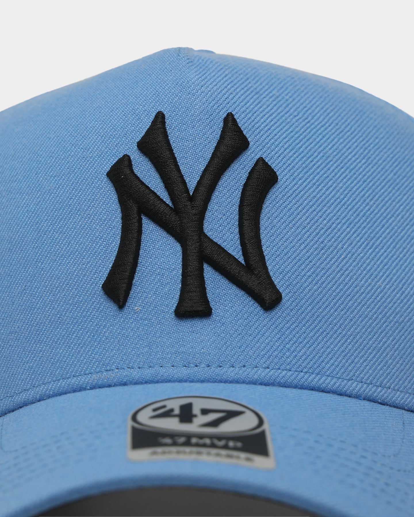 New York Yankees MVP 47 Brand Snapback Hat - Periwinkle Blue Adjustable Baseball Cap for Men & Women - Perfect for Games, Fan Gear & Streetwear Fashion