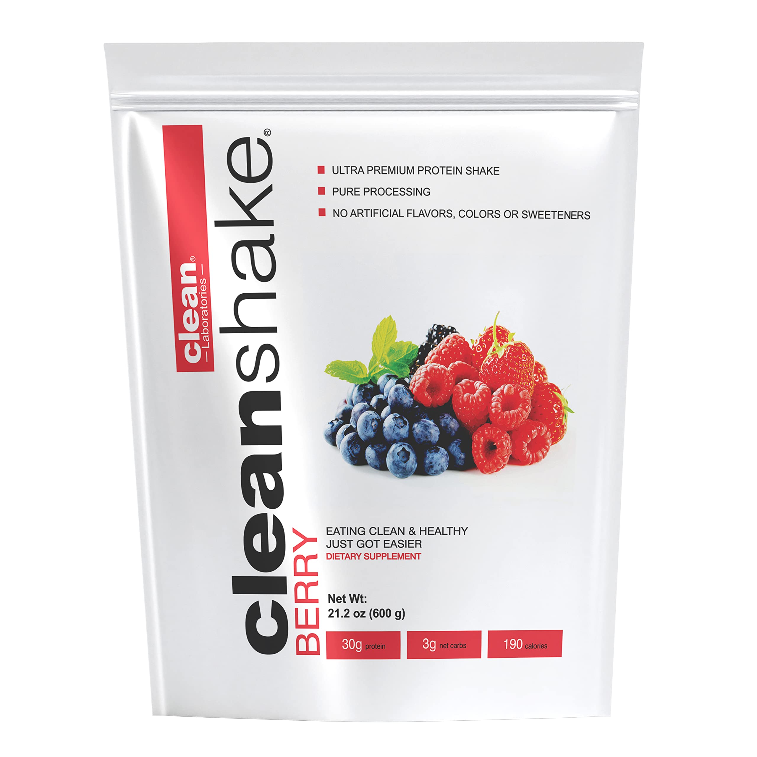CleanShake Ultra-Premium Protein Powder - Organic Whey Protein Shake with 21 Natural Ingredients, 23 Vitamins & Minerals | Non-GMO, rBGH-Free Grass Fed Whey | Informed Protein Certified | Perfect for Post-Workout Recovery, Muscle Building & Healthy Weight Management