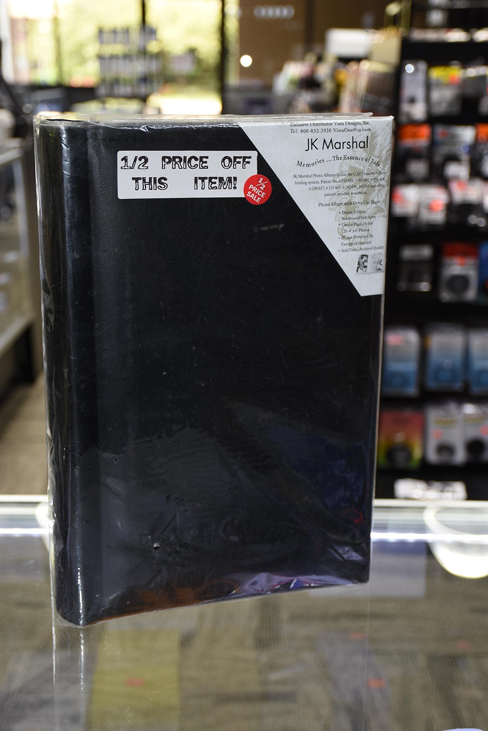 Premium JKM 120 4x6 Leather Bound Photo Album - Elegant Scrapbook for Wedding, Baby & Family Memories - Perfect for Gifts & Home Décor
