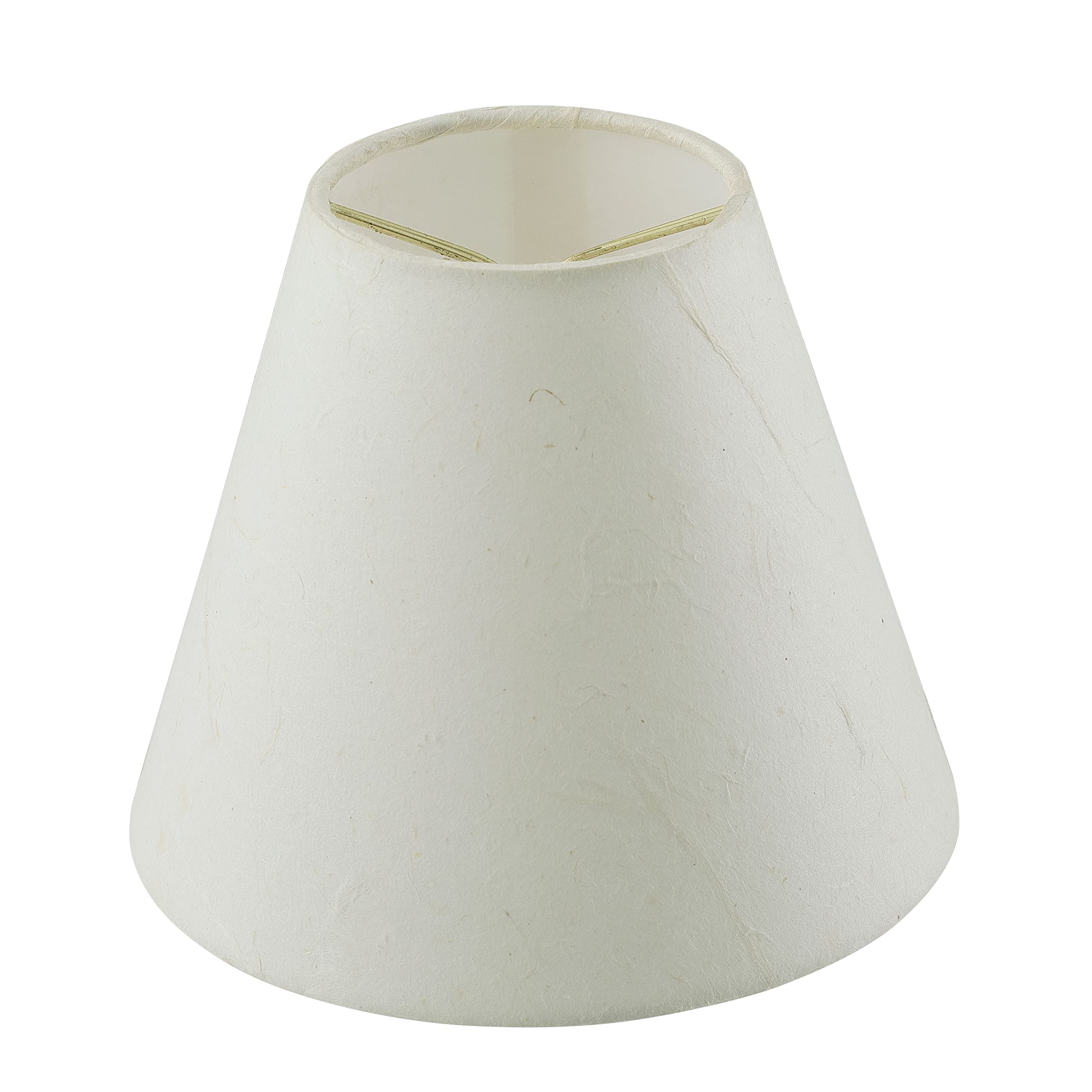 Aspen Creative 32128-2A Small Hardback Empire Chandelier Clip-On Lamp Shade Set (2 Pack) - White Transitional Design, 6
