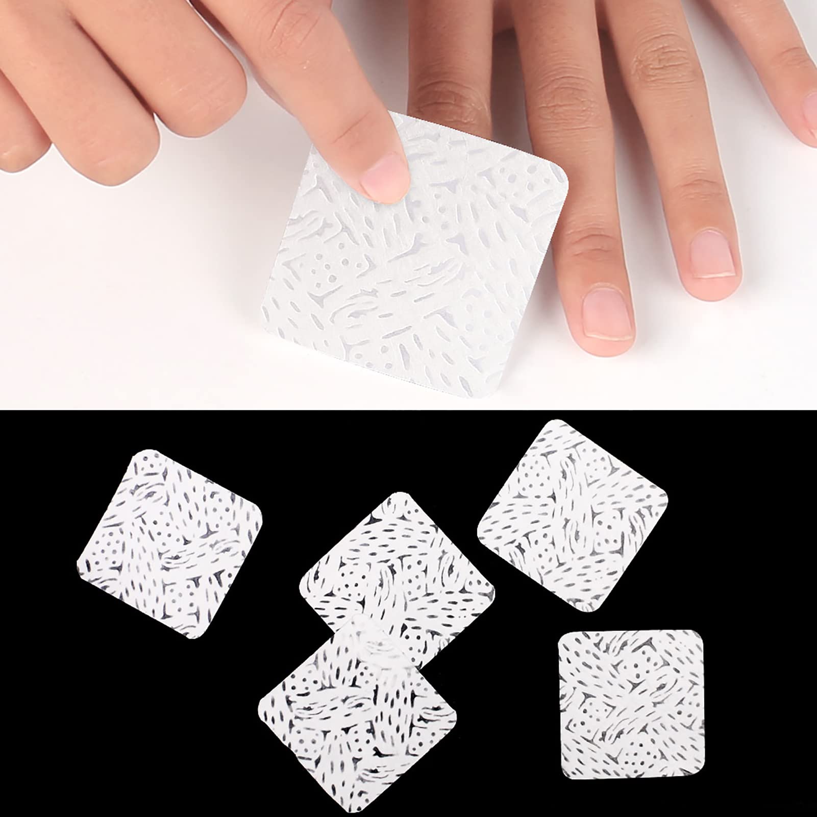 Premium Lint-Free Nail Polish Remover Cotton Pads - 180/360 Count for Nail Art, UV Gel & Polish - Gentle & Absorbent Nail Wipes for Salon & Home Manicures