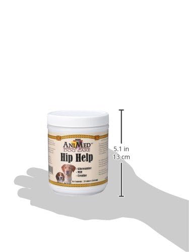 AniMed Hip Help Powder for Dogs - Joint Support Supplement, 20 oz | Promotes Mobility & Comfort for Senior Dogs | Ideal for Large Breeds & Active Pets