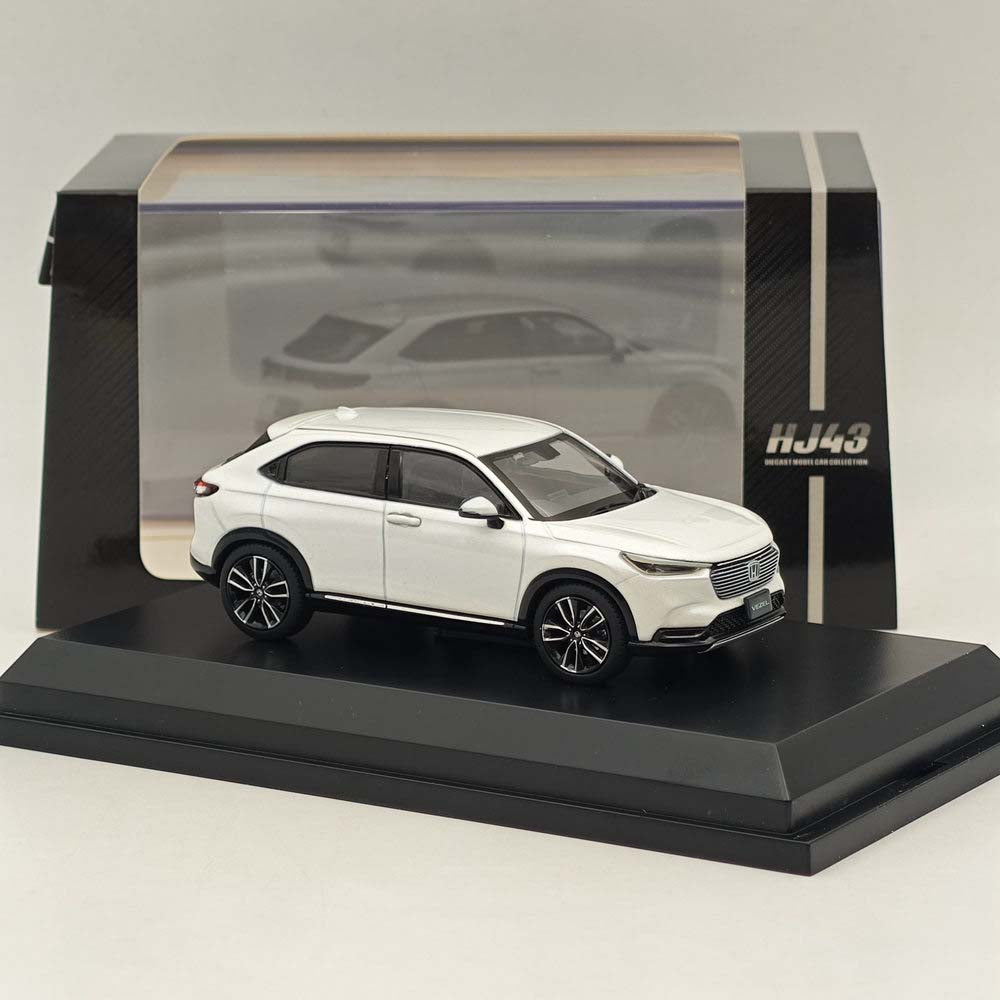 1/43 Honda VEZEL Diecast Model Car - Premium Sunlight White Pearl - Limited Edition Collectible | Perfect for Car Enthusiasts, Model Collectors & Home/Office Display