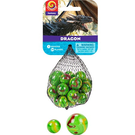 Dragon Marbles - Collectible Glass Marbles for Kids & Adults - Perfect for Games, Decor, and Gift Giving
