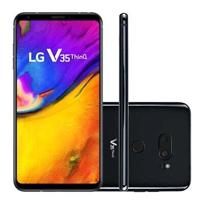 Unlocked LG V35 ThinQ (V350ULM) 64GB Aurora Black Smartphone - Perfect for Travel, Business & Streaming