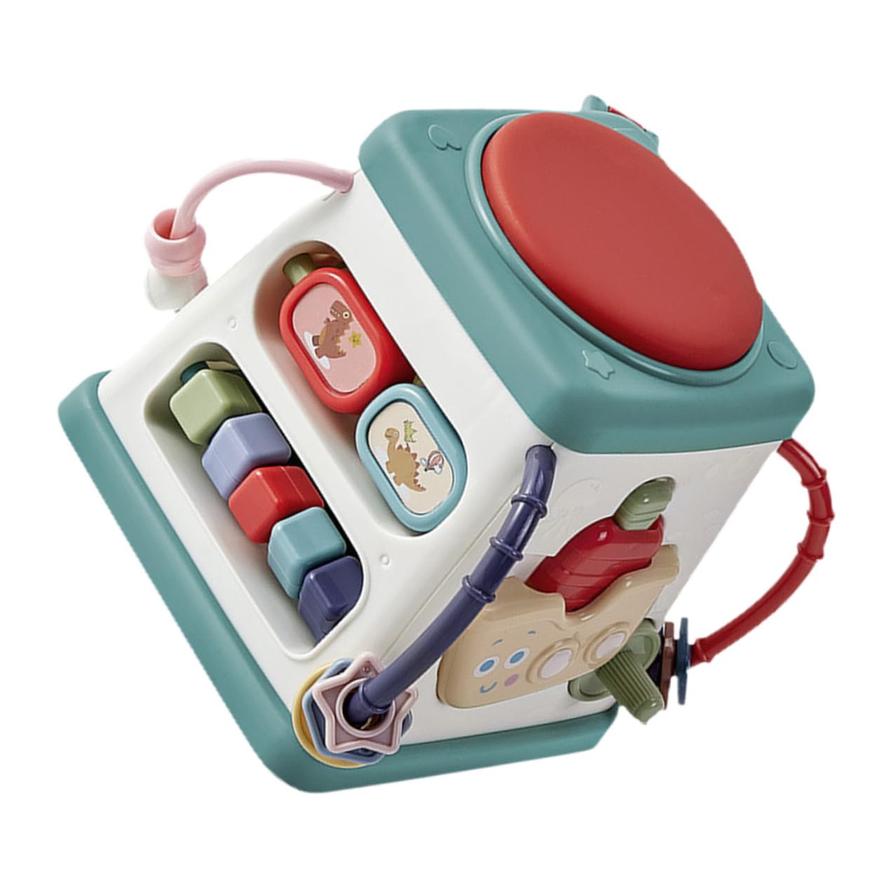 Gogogmee Hand Clapping Drum Toy - Musical Instrument for Kids, Plastic Blue Tambourine, Rhythm Percussion Toy for Babies & Toddlers - Perfect for Early Learning, Music Play & Sensory Development