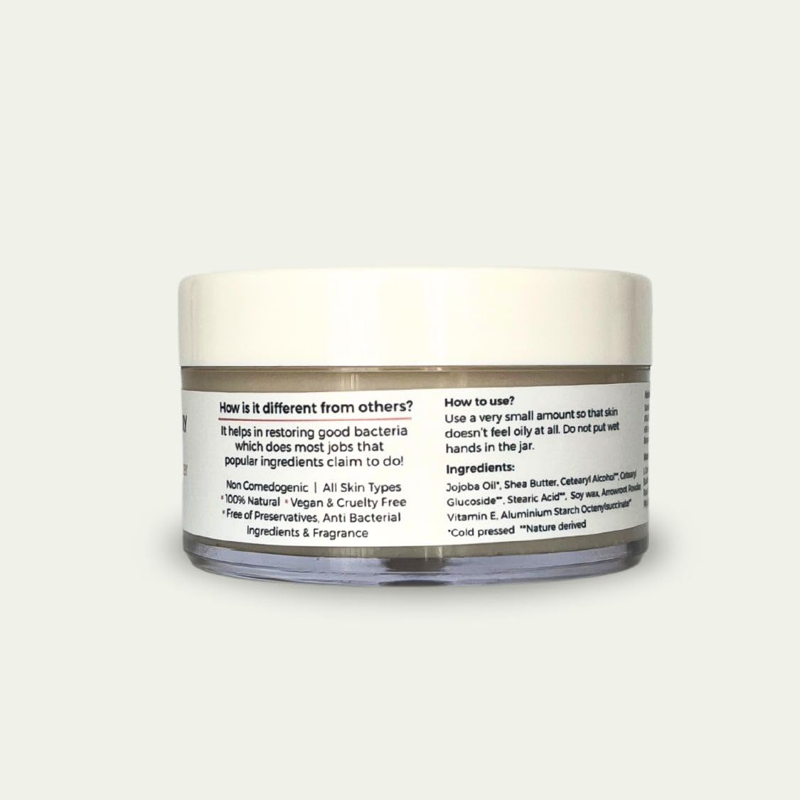 **HonestStory 100% Natural Face Cream for Oily & Acne-Prone Skin | Fragrance-Free, Preservative-Free Moisturizer | Microbiome-Friendly Skincare for Men & Women | Daily Hydration & Soothing Care**    *(Perfect for morning/night routines, post-workout refresh, or travel skincare essentials!)*