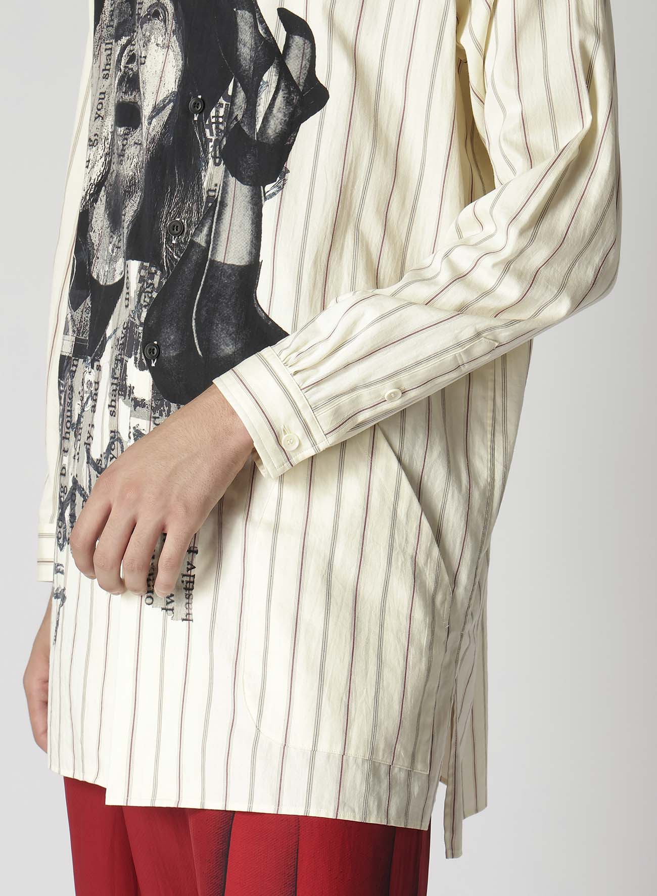 DADA YOHJI Print Shirt for Men - Stylish Japanese Streetwear Fashion Top for Casual & Party Wear