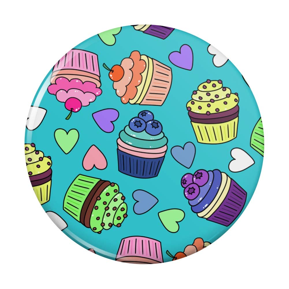 Vibrant Cupcake Design Kitchen Fridge Magnets - Fun Decorative Refrigerator Magnets for Home, Office & Dorm Room Organization