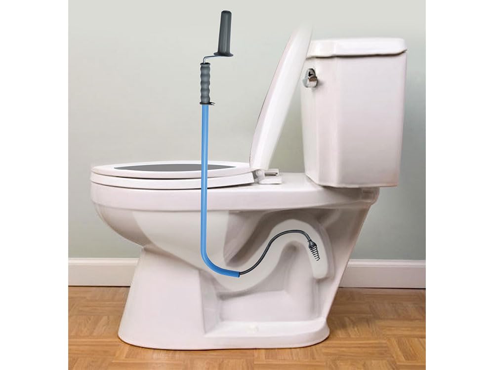 Faithfull Tools FAIPDRWCAUG Deluxe Toilet Plunger with Sturdy Handle - Blue - Perfect for Bathroom, Kitchen, and Home Drain Clogs