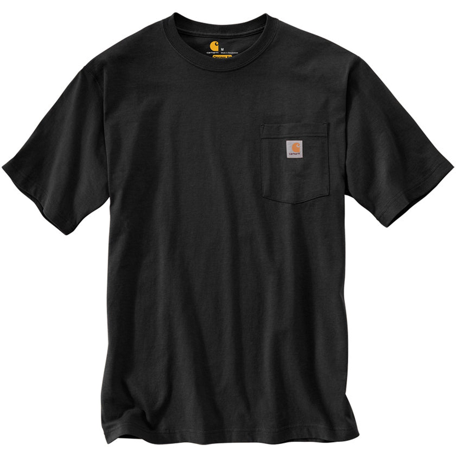 K87 Loose Fit Heavyweight Pocket T-Shirt for Men - Comfortable Cotton Crew Neck Tee with Chest Pocket - Perfect for Casual Wear, Work & Everyday Use