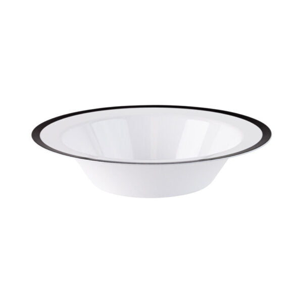 12 oz. Plastic Soup Bowls - 10 Pack Durable & Reusable Microwave Safe Disposable Bowls for Soup, Salad, Noodles, Cereal - Perfect for Parties, Picnics, Takeout & Meal Prep