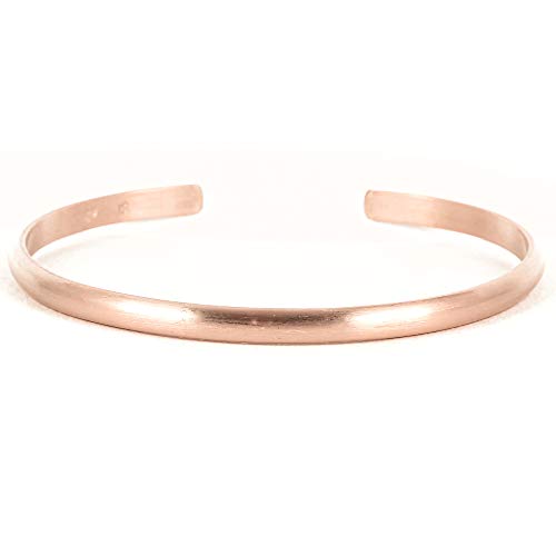 Rose Gold Filled Matte Cuff Bracelet for Women - Wide Brushed Satin Bangle, Stackable Jewelry by Lotus Stone Design (Large) - Perfect for Layering, Everyday Wear & Special Occasions