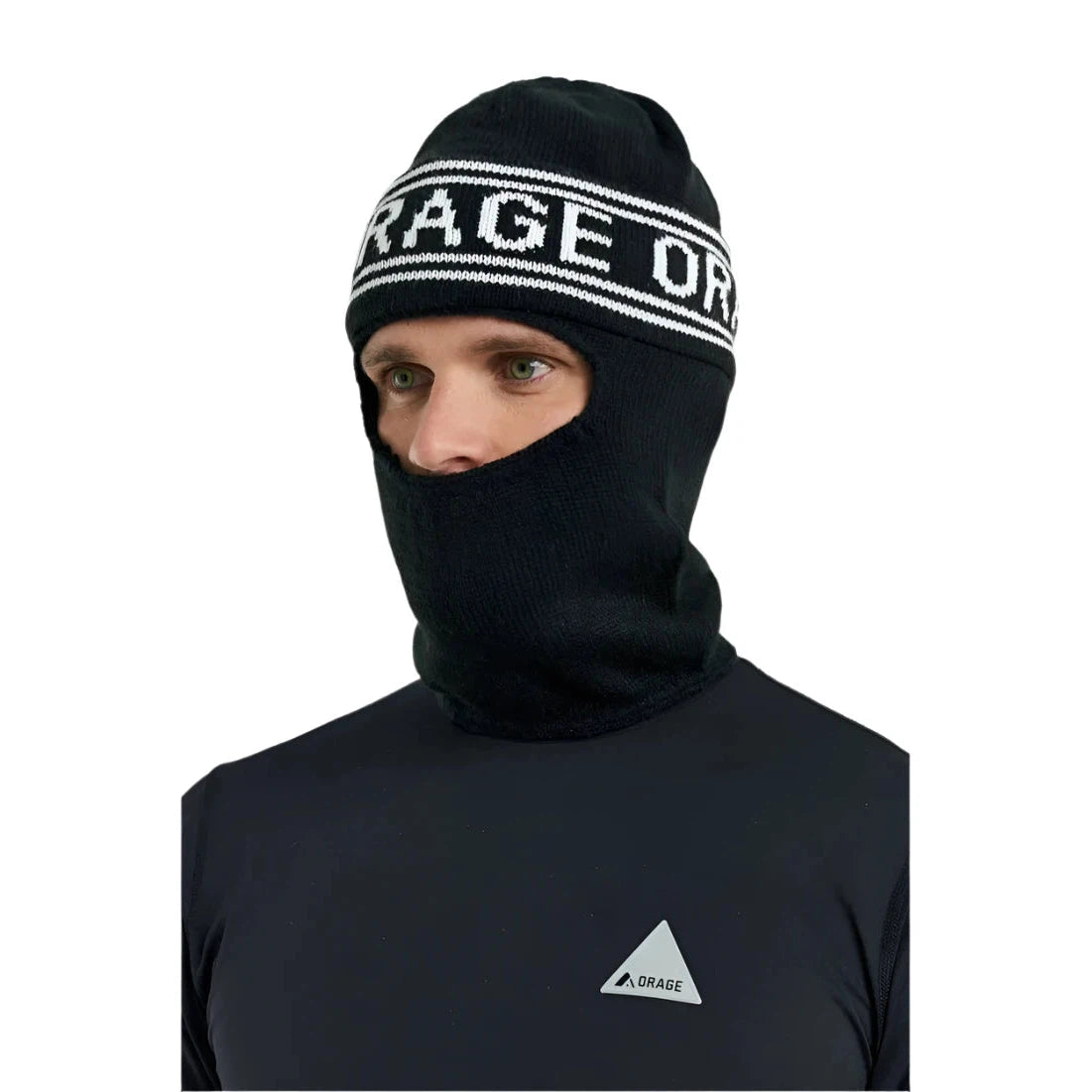 Orange Unisex Big Foot Face Mask Beanie - Warm Winter Hat for Men & Women - Perfect for Skiing, Snowboarding & Outdoor Activities