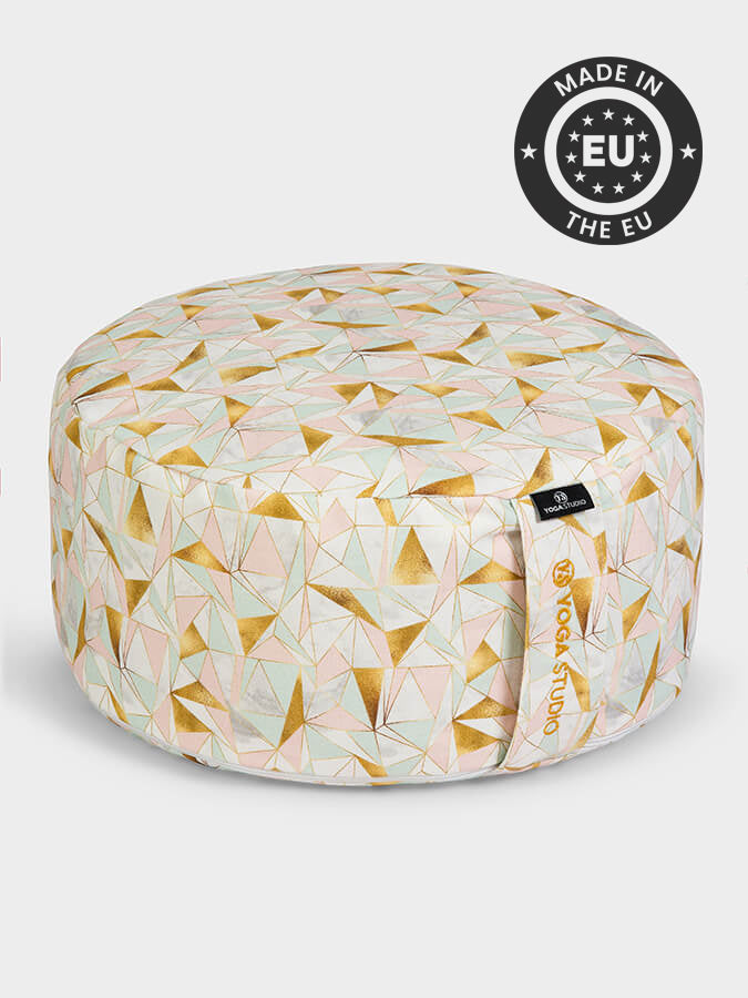 Premium Buckwheat Meditation Cushion - Yoga & Zen Sitting Pillow for Home Studio, Office & Travel - Ergonomic Support for Cross-Legged Sitting, Meditation & Mindfulness Practice
