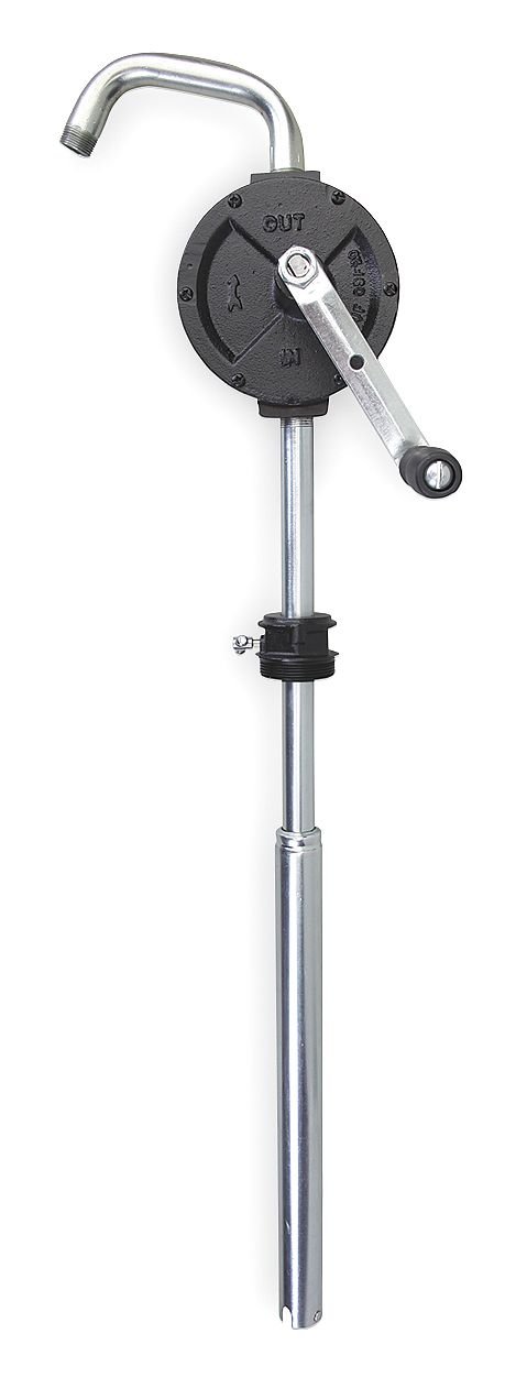 Dayton 4VCR2 Cast Iron Hand Drum Pump, 3/4In FNPT - Ideal for Transferring Oils, Fuels & Lubricants in Workshops, Garages & Industrial Settings