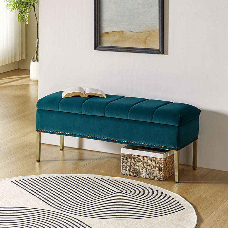 Egmund Upholstered Flip Top Storage Bench - Stylish Ottoman with Hidden Storage for Bedroom, Living Room & Entryway - Perfect for Home Organization & Extra Seating