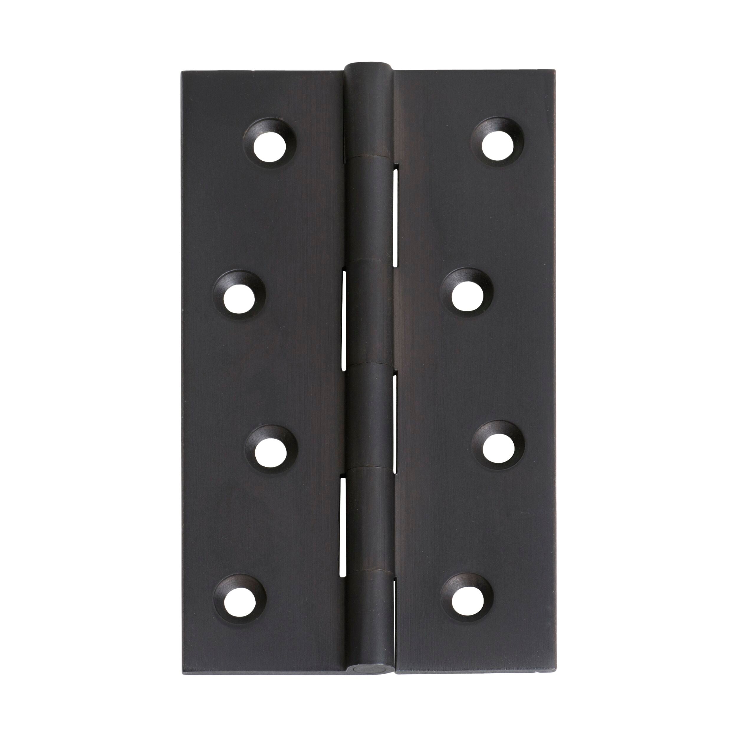 2972 Hinge Fixed Pin Matte Black 4