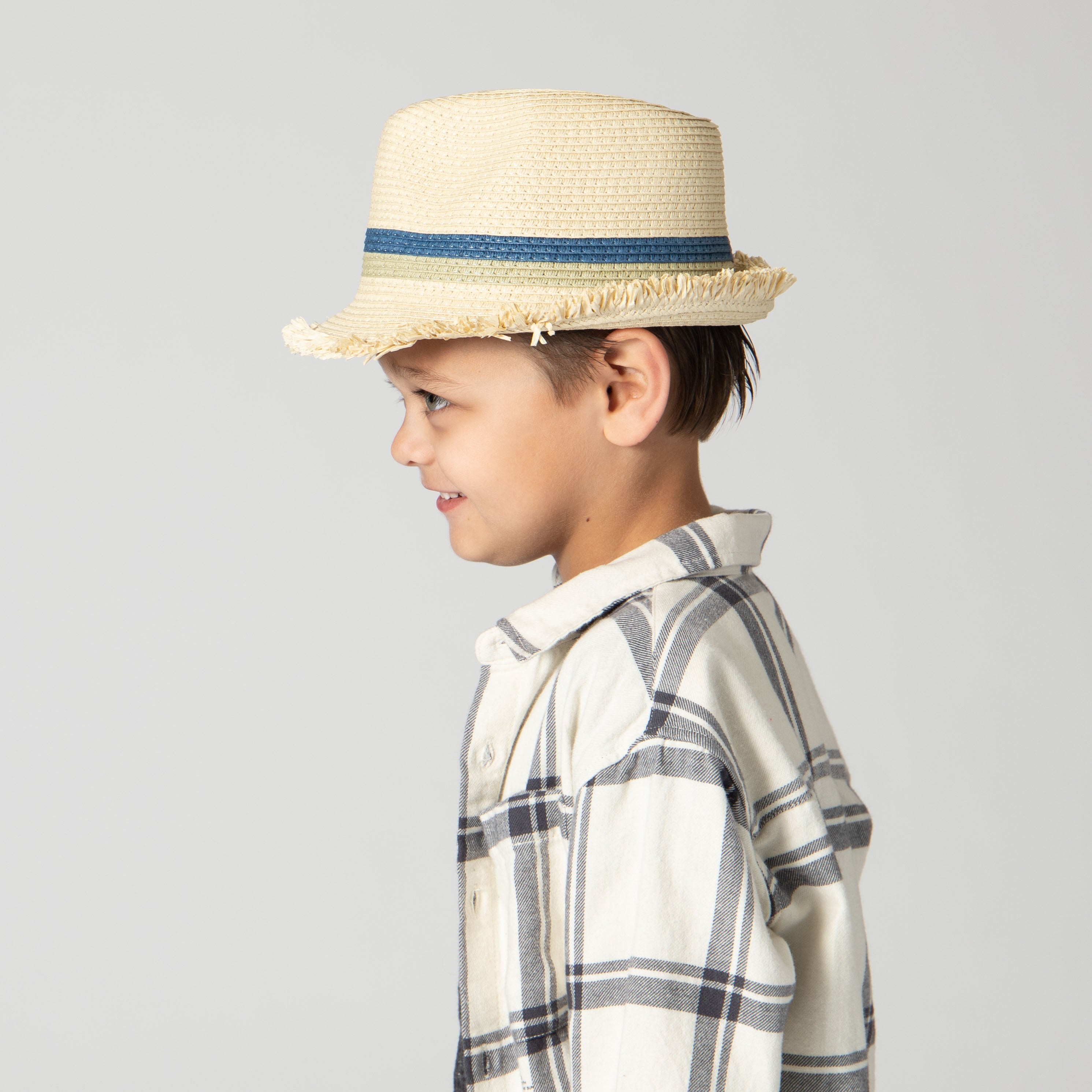 Stylish Woven Paperbraid Fedora Hat for Boys & Girls Ages 5-7 - Perfect for Dress-Up, Parties, and Outdoor Play