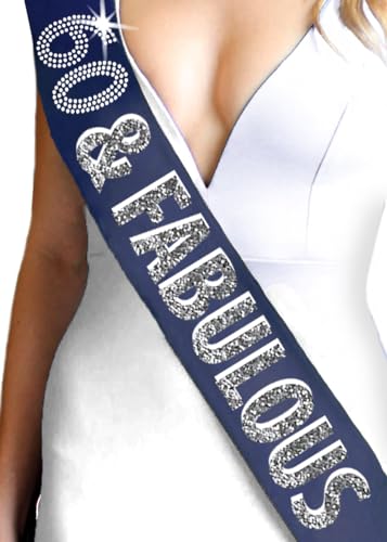 60 & Fabulous (Navy Sparkle)