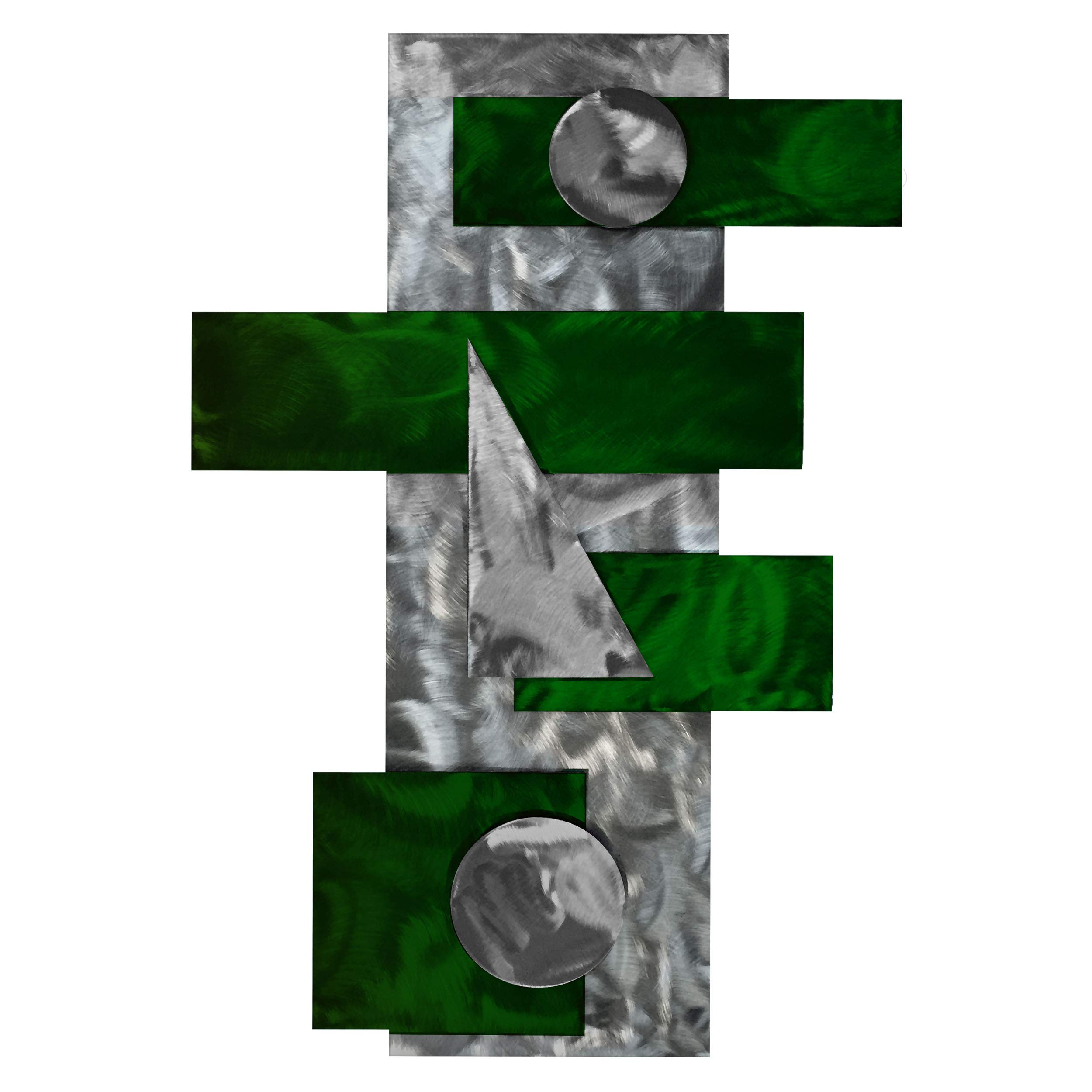 7055 Inc Strategy Metal Wall Decor - Modern Candy Green Home Decor for Living Room, Bedroom & Office | Unique Metal Art for Stylish Interior Design
