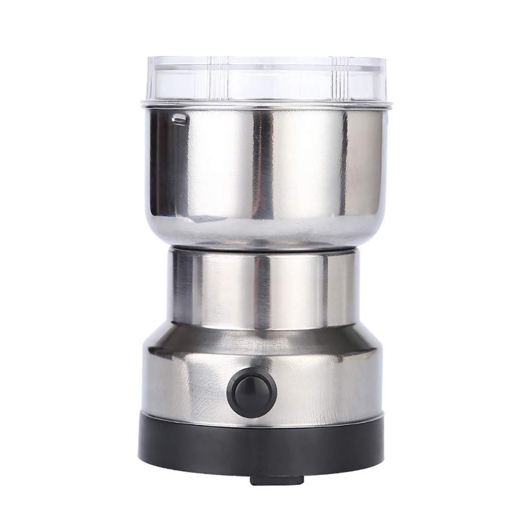 Premium 100W Electric Coffee Grinder with Removable Bowl - Fast & Quiet Burr Mill for Espresso, French Press & Drip Coffee - Perfect for Home, Kitchen & Bar Use (Multicolor)