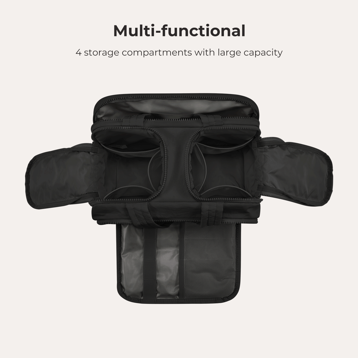 Premium Hanging Toiletry Bag for Travel - Waterproof Cosmetic Organizer with Multiple Pockets - Perfect for Camping, Gym, and Business Trips