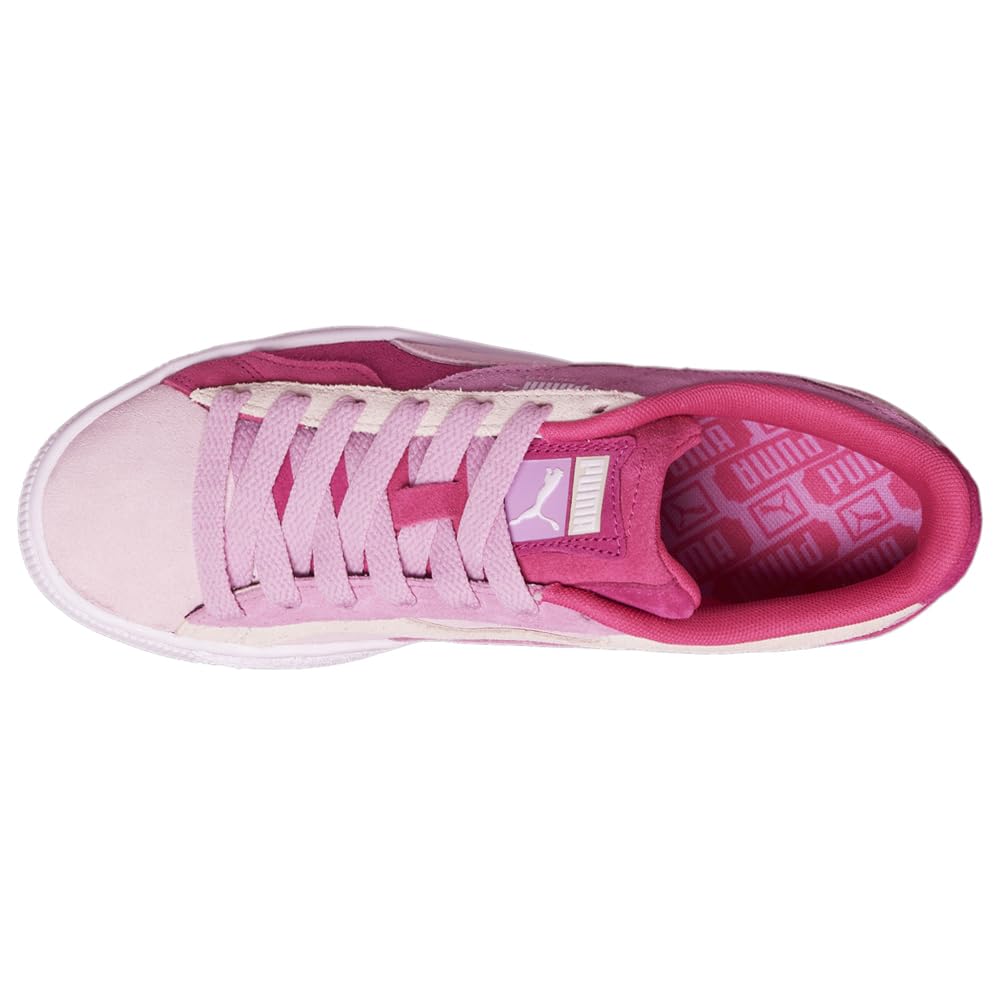 Puma Women's Suede Camowave Lace-Up Sneakers - Pink Casual Shoes for Walking, Running & Everyday Wear | Comfortable Athletic Fashion Sneakers for Women