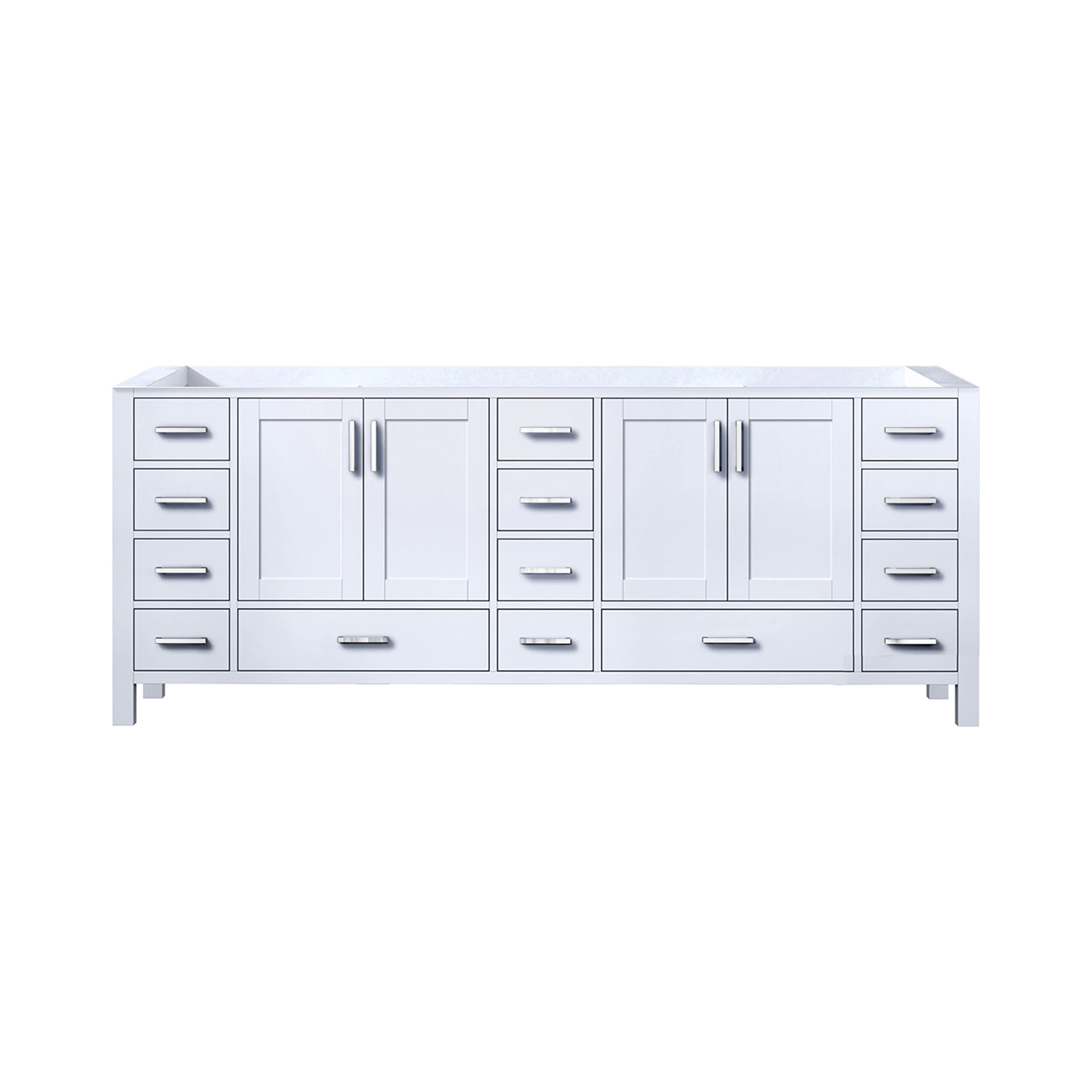 Big Sur 84 Inch Wide x 22 Inch Deep White Double Bathroom Vanity with Sink - Perfect for Master Bathroom Renovation and Modern Home Decor