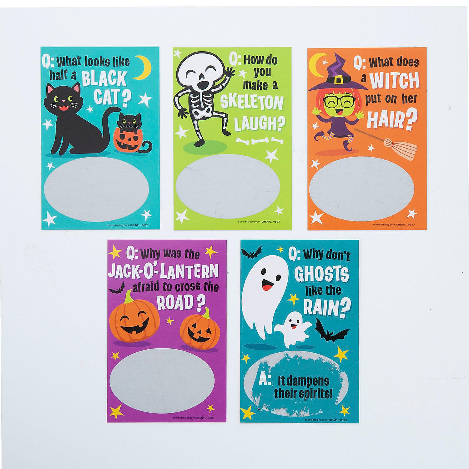 Halloween Joke Scratch-Off Cards - 50 Pack Fun Party Game for Kids & Adults - Perfect for Trick or Treat, Classroom Prizes & Halloween Party Favors