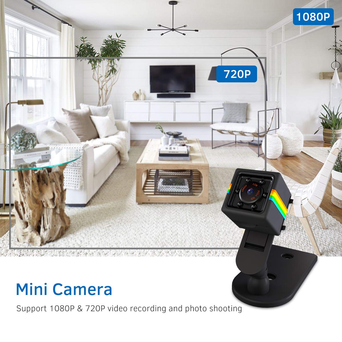 Mini Hidden Camera 1080P - Portable Spy Camera with 32GB Memory Card for Home Security, Nanny Cam, Indoor/Outdoor Surveillance - Perfect for Baby Monitoring, Office Security & Pet Watching