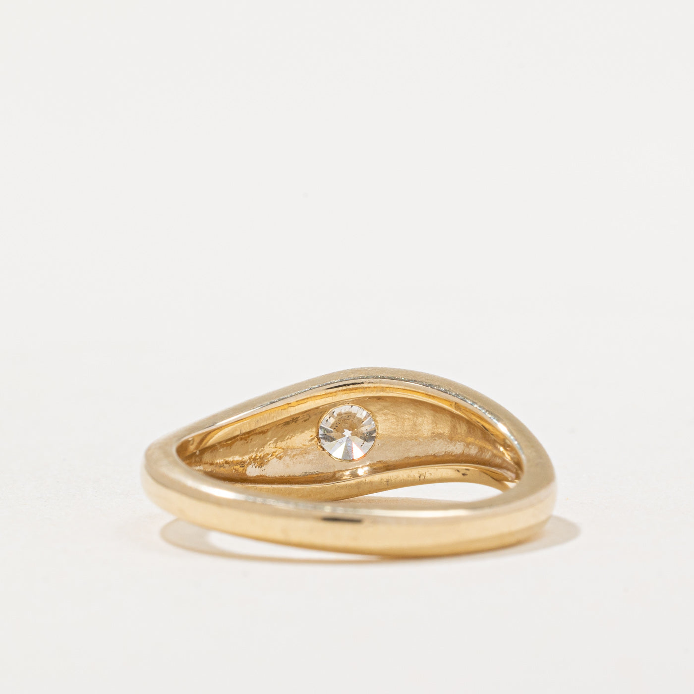 100 Ways Flush Set Diamond Wave Ring | 0.49ct Natural Diamond | Size 6.5 | Wedding, Engagement, Anniversary Jewelry Gift for Women