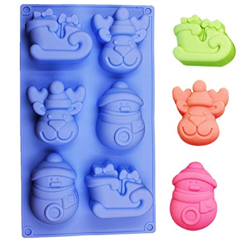 Christmas Silicone Soap Molds Set - Holiday Deer & Boots DIY Craft Supplies for Handmade Soap Making, Halloween Decorations & Festive Gifts