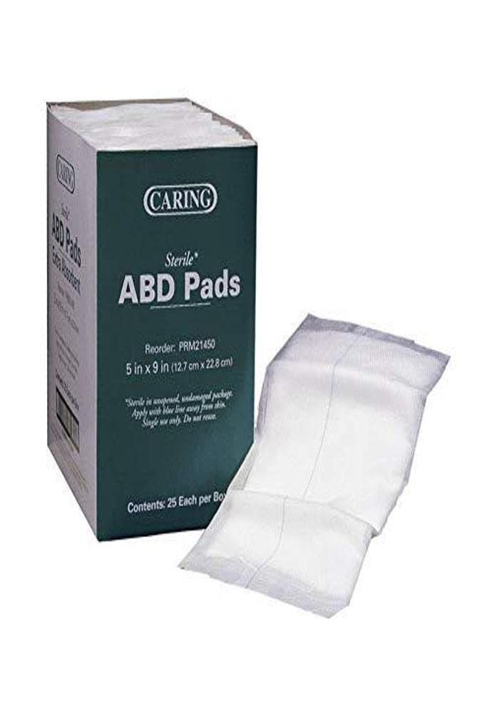 Medline Essentials Nonsterile Abdominal Pads 5x9 Inches, Pack of 576 - Wound Dressing for First Aid, Post-Surgical Care & Emergency Medical Kits