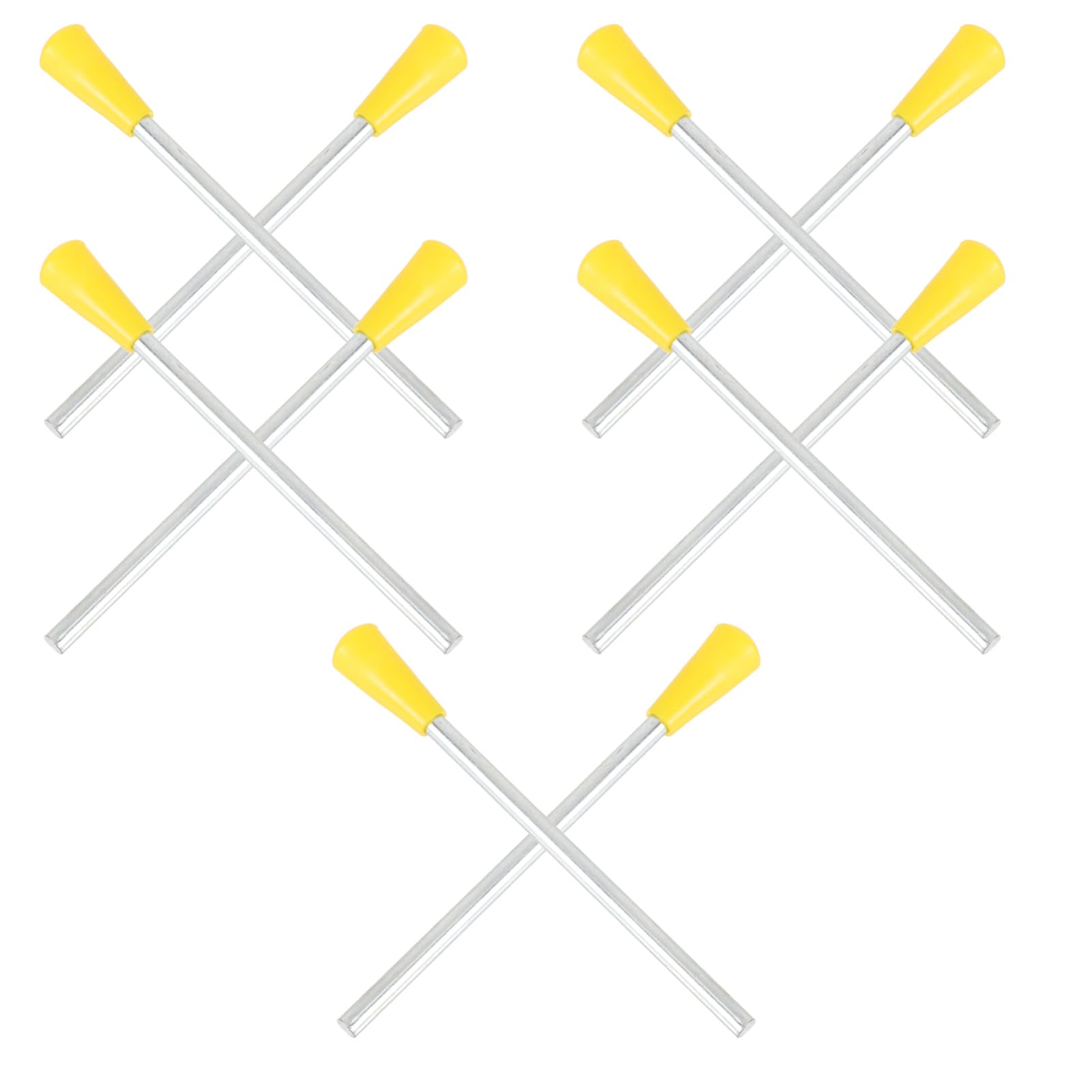 10-Piece Triangle Iron Percussion Sticks Set - Musical Instrument Mallets & Beaters for Kids - Durable Iron & Plastic Construction - Perfect for Music Education, Classroom Activities & Children's Percussion Practice